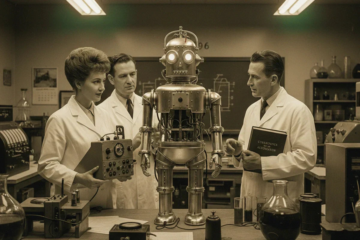 When was the first AI robot made