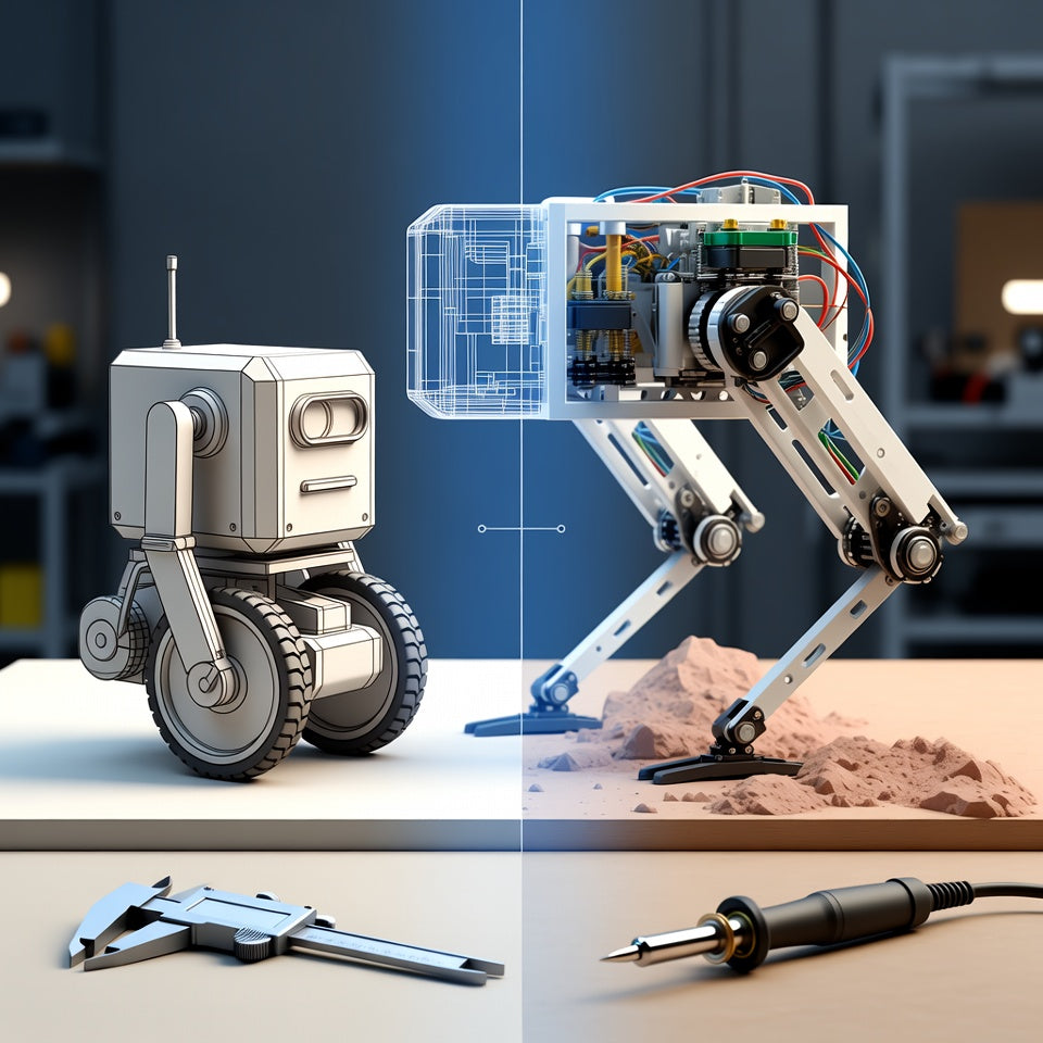 Beyond Wheels: Designing and Building a Walking/Bipedal Robot