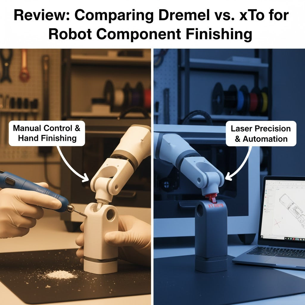 Review: Comparing Dremel vs. xTool for Robot Component Finishing