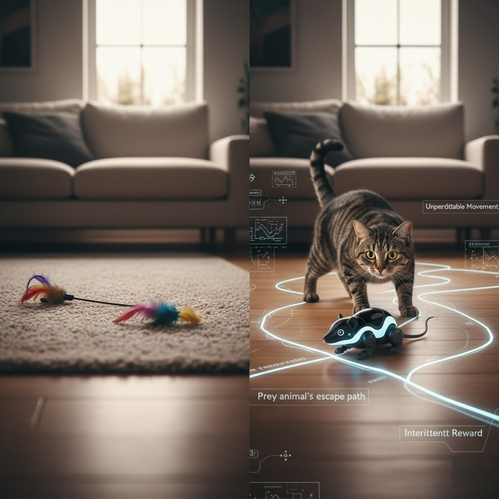 The Science of Play: How AI Robots Mimic Natural Prey for Indoor Cats